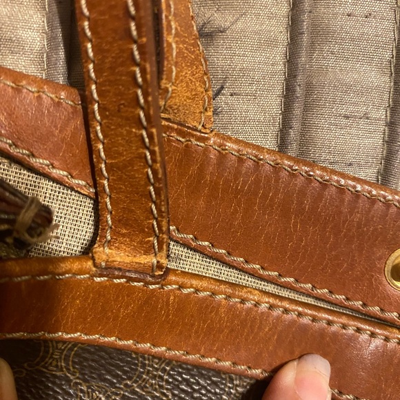 Celine - VINTAGE - GUC - Macadam Brown Patterned Tote - Picture 12 of 16